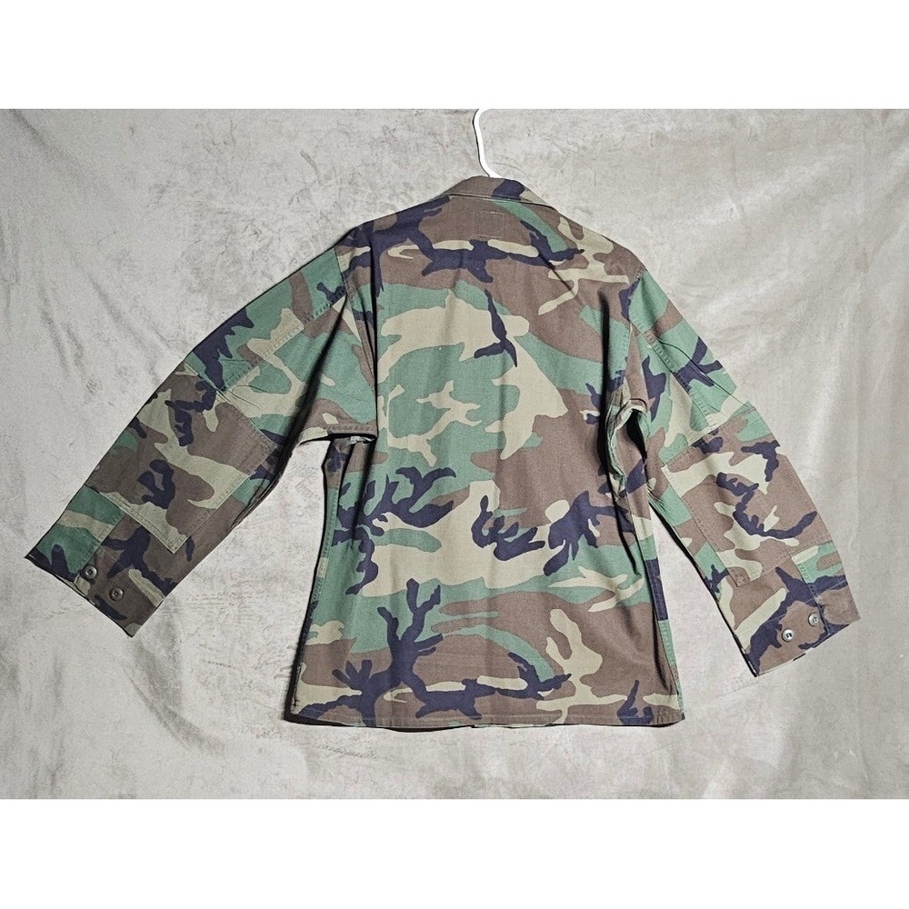 Vintage Military Woodland Camo BDU/Blouse Field Jacket Med Reg Tactical Utility - Picture 2 of 8